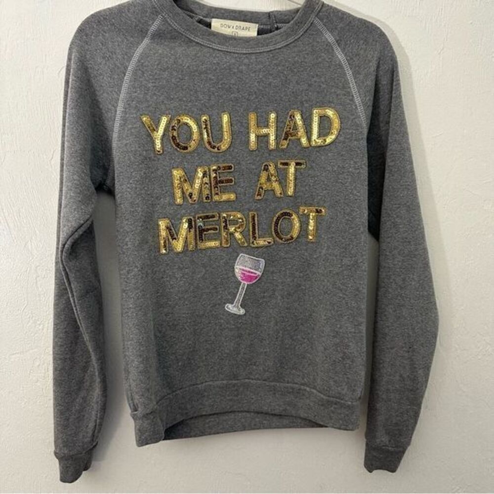 Bow and drape crew neck s
